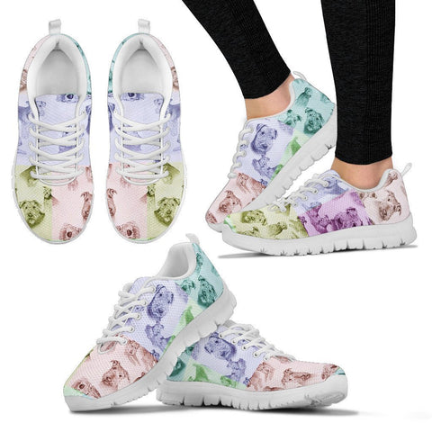 Airedale Terrier Pattern Print Sneakers For Women Express Shipping