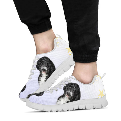 Bernedoodle Dog Print Sneakers