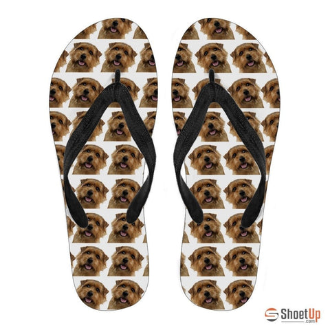 Norfolk Terrier Flip Flops For Women