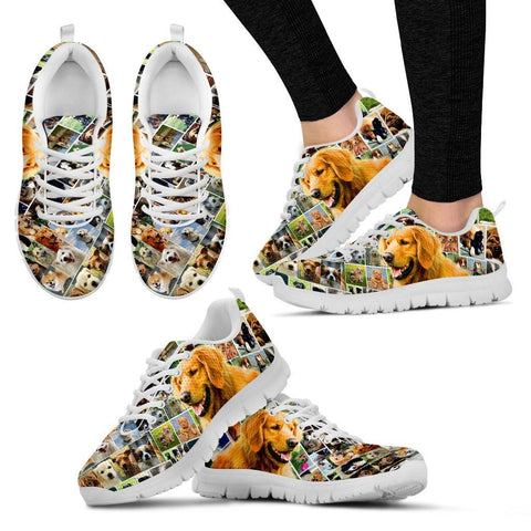 Lovely Golden Retriever PrintRunning Shoes For WomenExpress Shipping