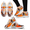 Cute Red Boston Terrier Sneakers For WomenFor 24 Hours Only