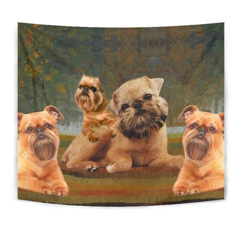 Brussels Griffon Print Tapestry