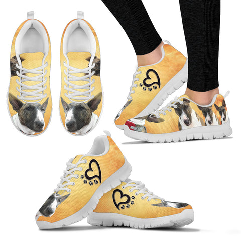 New Customized Bull Terrier Print Running Shoes For WomenExpress Shipping Designed By Customer