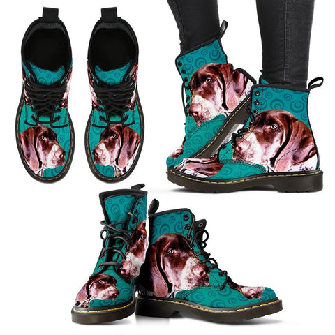 Pointer (German Shorthaired) Print Boots For WomenExpress Shipping