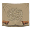 Amazing Gelbvieh Cattle (Cow) Print Tapestry