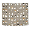 Pekingese Dog Pattern Print Tapestry