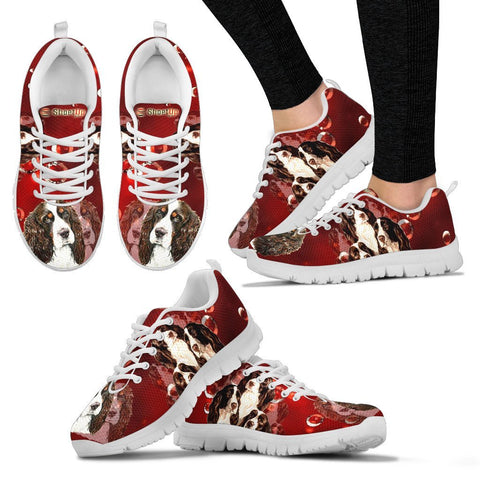 English Springer Spaniel On RedWomen's Running Shoes