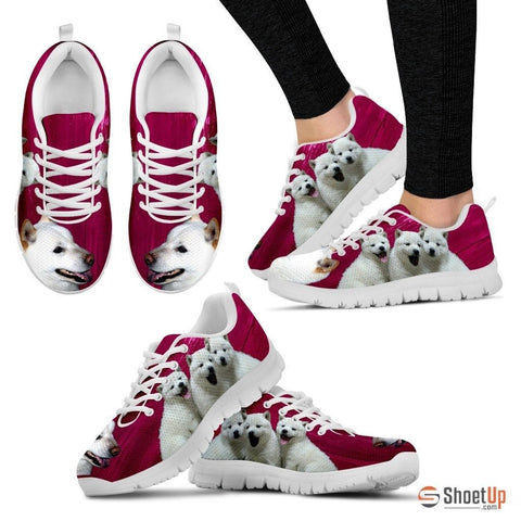 Hokkaido Dog Print (Black/White) Running Shoes For Women