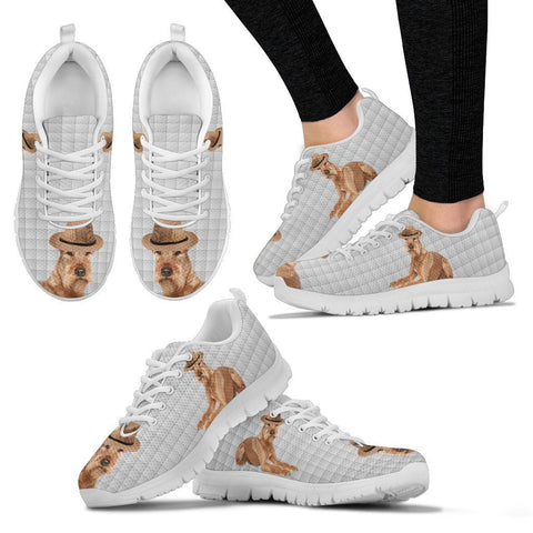 Irish Terrier With Hat Print Running Shoes For Women