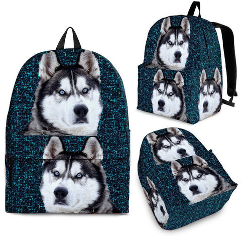 Siberian Husky Dog Print BackpackExpress Shipping