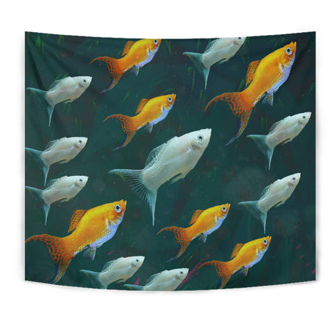 Amazing Mollie Fish Print Tapestry