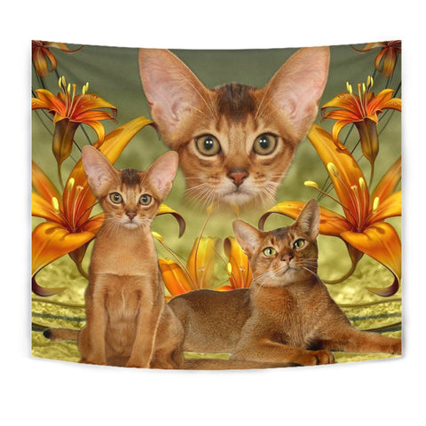 Abyssinian Cat Print Tapestry