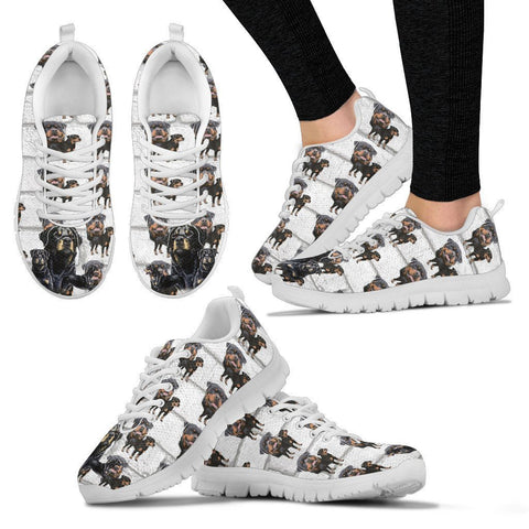 Rottweiler Pattern Print Sneakers For Women Express Shipping