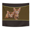 Abyssinian cat Print Tapestry