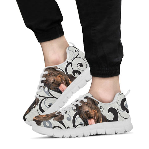 Rottweiler On Designer Print Running Shoes- Limited Edition