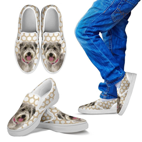 Glen of Imaal Terrier Print Slip Ons For KidsExpress Shipping