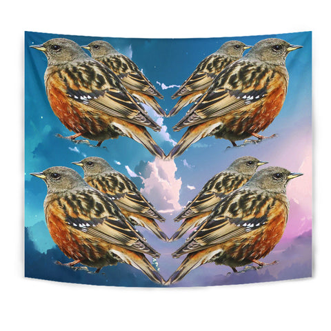 Accentor Bird Print Tapestry