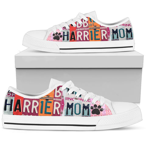 Lovely Harrier Mom Print Low Top Canvas Shoes For Women