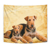 Airedale Terrier Dog Print Tapestry