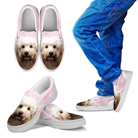 Cockapoo Print Slip Ons For Kids Express Shipping