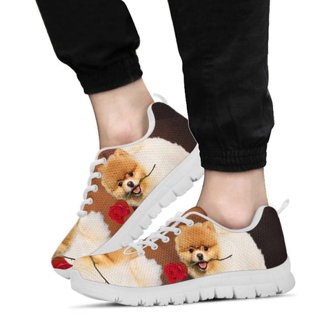Lovely Pomeranian Print Running Shoes