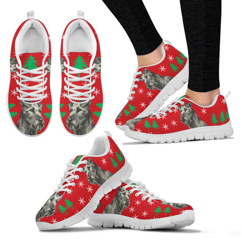Irish Terrier Print Christmas Running Shoes For Women