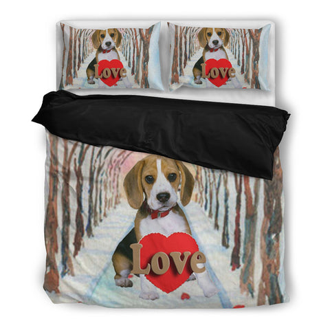 Valentine's Day SpecialBeagle Dog Print Bedding Set