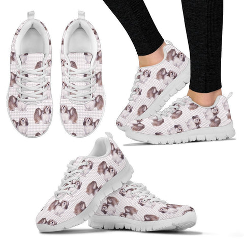 Lhasa Apso Pattern Print Sneakers For Women Express Shipping