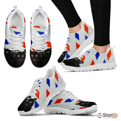 Bombay Cat Print Running Shoes For Women