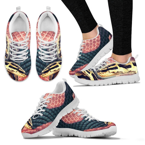 Customized Snake PrintRunning Shoes For WomenExpress ShippingDesigned By Tracy Neill