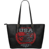 This Is The USA If You Do Not Like That MoveLarge Leather Tote Bag