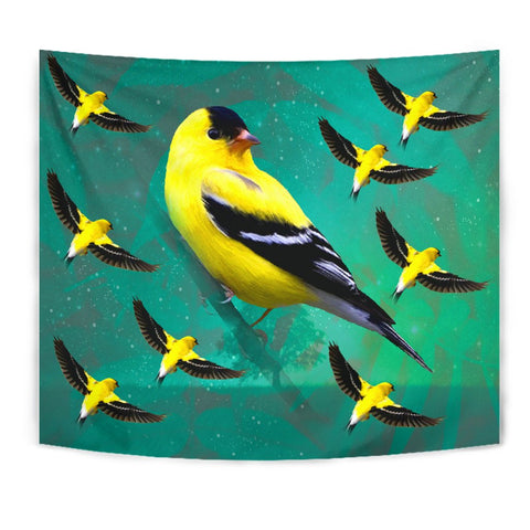 American Goldfinch Bird Print Tapestry