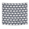 Samoyed Dog Pattern Print Tapestry