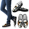 Beagle With Glasses Print Slip Ons For Women(Black) Limited Edition Express Shipping