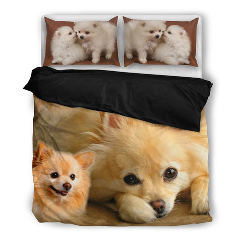 Cute Pomeranian Print Bedding Set