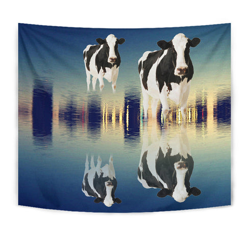 Girolando cattle (Cow) Print Tapestry