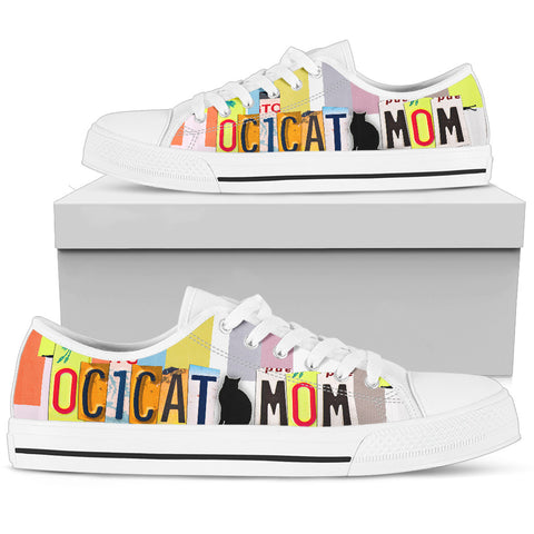 Ocicat Mom Print Low Top Canvas Shoes for Women