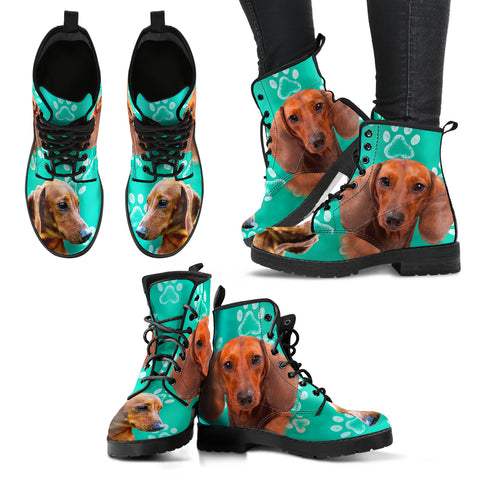 Paws Print Dachshund Boots For WomenExpress Shipping