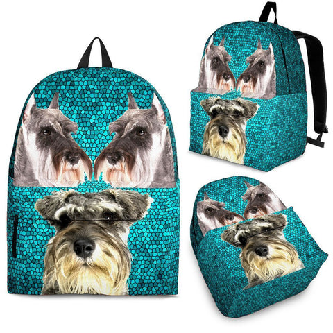 Miniature Schnauzer Dog Print BackpackExpress Shipping