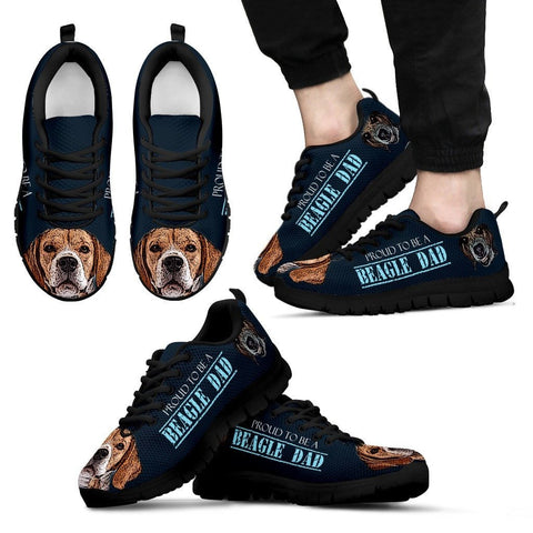 'Proud To Be A Beagle Dad' Sneakers For Men Father's Day Special
