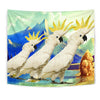 Lovely Cockatoo Parrot Print Tapestry