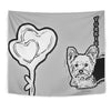 Yorkie Dog Print Tapestry