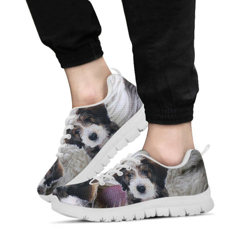 Lovely Bernedoodle Puppy Print Running Shoes