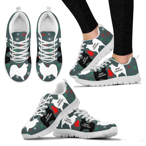 Samoyed dog Print Christmas Running Shoes For Women