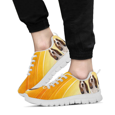 Basset Hound Dog Print Sneakers