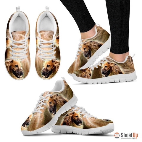 On Demand Dog Print (Black/White) Running Shoes For Women