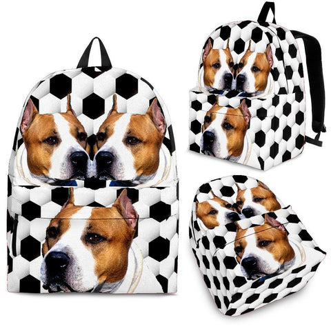 American Staffordshire Terrier Dog Print BackpackExpress Shipping