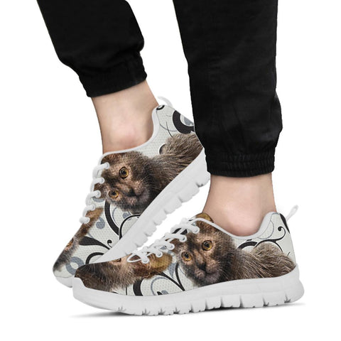 Lykoi Cat On Designer Print Running Shoes