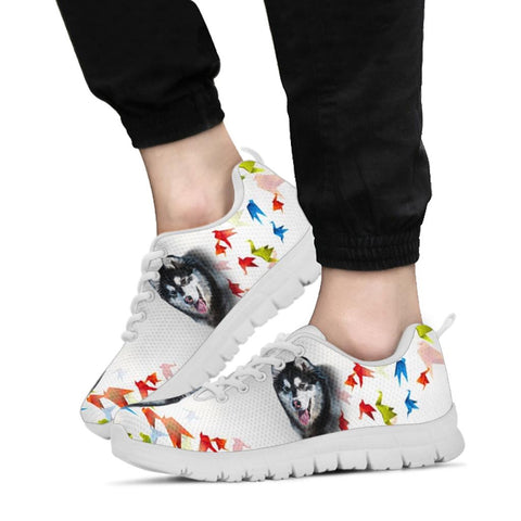 Alusky Dog Print Sneakers