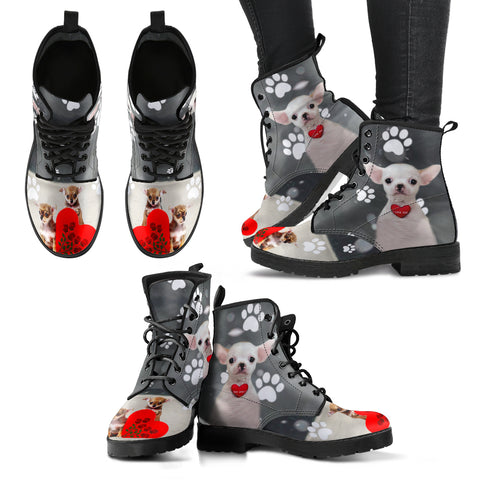 Valentine's Day SpecialChihuahua Dog Print Boots For Women